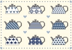 Nine teapots - 111 x 75 points